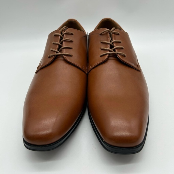 Perry Ellis Classic Brown Leather Oxford Dress Shoes Size 8.5 New With Box main image 10